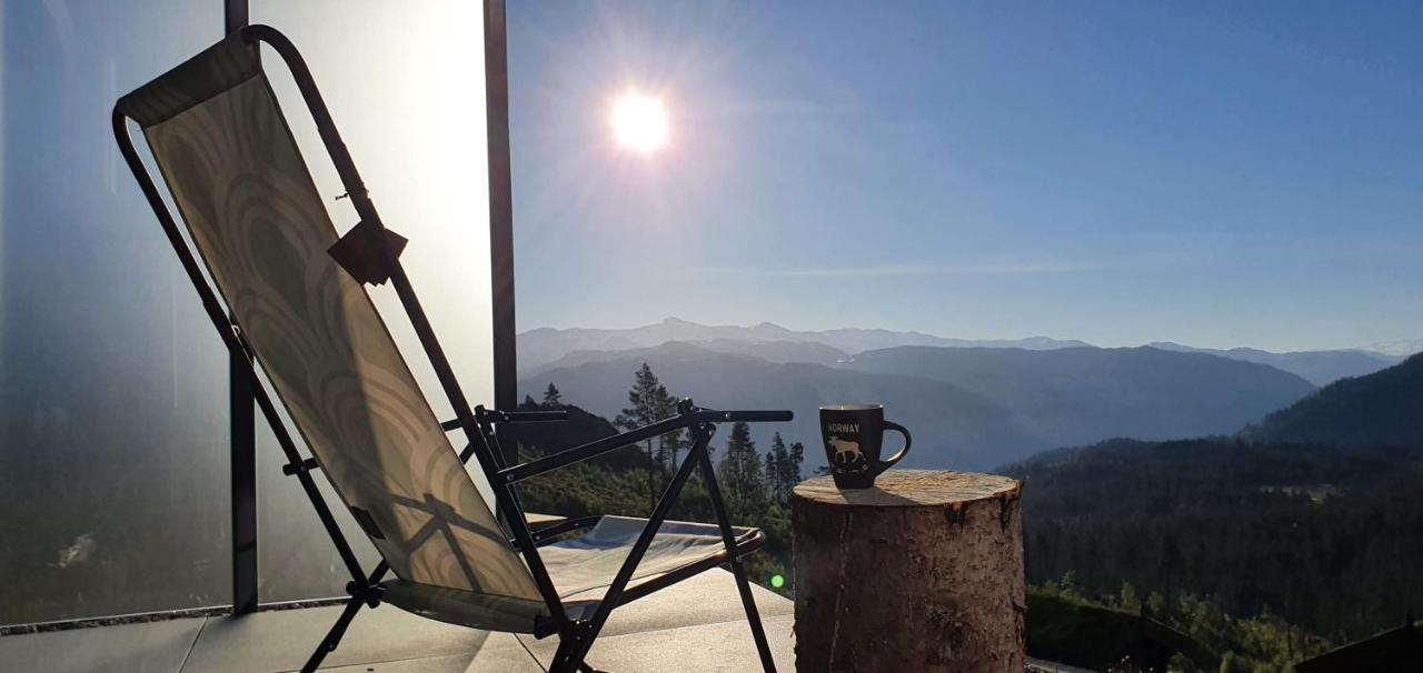 Tiny Mountain Cabin With A Panoramic View Giljane Buitenkant foto